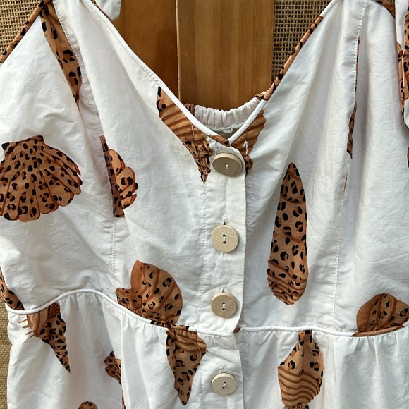 Farm Rio Leopard Print Shell Midi Dress | Size L - Picture 5 of 7